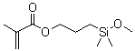 structure of CAS# 66753-64-8, (Methacryloxypropyl)dimethylmethoxysilane;Dimethyl[(3-methacryloyloxy)propyl]methoxysilane; SIM 6486.5; TSL 8375