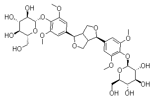 structure of CAS# 66791-77-3, (-)-Syringaresinol diglucoside