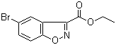 结构式 CAS# 668969-70-8, 5-溴-1,2-苯并异恶唑-3-甲酸乙酯