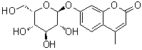 7-(alpha-L-Idopyranosyloxy)-4-methyl-2H-1-benzopyran-2-one molecular structure (CAS 66901-41-5)