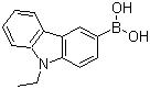 结构式 CAS# 669072-93-9, (9-乙基-9H-咔唑-3-基)硼酸
