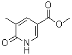 structure of CAS# 66909-31-7, 1,6-Dihydro-5-methyl-6-oxo-3-pyridinecarboxylic acid methyl ester;Methyl 2-hydroxy-3-methyl-5-pyridinecarboxylate