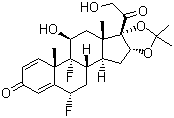 醋酸肤轻松分子结构 (CAS 67-73-2)