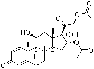 Triamcinolone diacetate molecular structure (CAS 67-78-7)