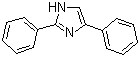 structure of CAS# 670-83-7, 2,4-Diphenylimidazole;2,4-Diphenyl-1H-imidazole