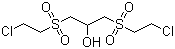 1,3-双(氯乙基砜基)丙醇分子结构 (CAS 67006-35-3)