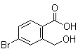 structure of CAS# 670256-21-0, 4-Bromo-2-(hydroxymethyl)benzoic acid;4-Bromo-alpha-hydroxy-o-toluic acid