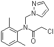 结构式 CAS# 67129-08-2, 吡草胺; 吡唑草胺; 2-氯-N-(2,6-二甲基苯基)-N-(1H-吡唑-1-基甲基)乙酰胺