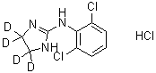 Clonidine-d<sub>4</sub> Hydrochloride molecular structure (CAS 67151-02-4)