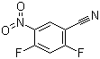 structure of CAS# 67152-20-9, 2,4-Difluoro-5-nitrobenzonitrile