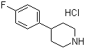 structure of CAS# 6716-98-9, 4-(4-Fluorophenyl)piperidine hydrochloride