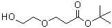 structure of CAS# 671802-00-9, 3-(2-Hydroxyethoxy)propanoic acid 1,1-dimethylethyl ester