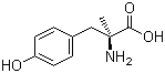 L-alpha-甲基酪氨酸分子结构 (CAS 672-87-7)