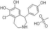 structure of CAS# 67227-57-0, Fenoldopam mesylate;8-Chloro-2-(4-hydroxyphenyl)-4-azabicyclo[5.4.0]undeca-7,9,11-triene-9,10-diol methanesulphonate