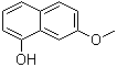 structure of CAS# 67247-13-6, 7-Methoxy-1-naphthol;1-Hydroxy-7-methoxynaphthalene; 7-Methoxy-1-naphthalenol