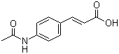 (2E)-3-[4-(Acetylamino)phenyl]-2-propenoic acid molecular structure (CAS 67249-02-9)