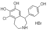 structure of CAS# 67287-54-1, Fenoldopam monohydrobromide;Fenoldopam hydrobromide