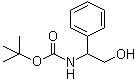 结构式 CAS# 67341-01-9, (2-羟基-1-苯基乙基)氨基甲酸叔丁酯