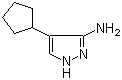 结构式 CAS# 673475-75-7, 3-氨基-4-环戊基-1H-吡唑
