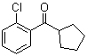 邻氯苯基环戊基酮分子结构 (CAS 6740-85-8)