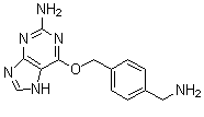 结构式 CAS# 674799-96-3, 6-[[4-(氨基甲基)苯基]甲氧基]-7H-嘌呤-2-胺