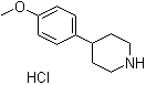 结构式 CAS# 6748-48-7, 4-(4-甲氧基苯基)哌啶盐酸盐