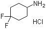 结构式 CAS# 675112-70-6, 4,4-二氟环己胺盐酸盐