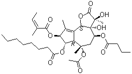 结构式 CAS# 67526-95-8, 毒胡萝卜素