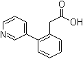 结构式 CAS# 675602-63-8, 2-(3-吡啶基)苯乙酸
