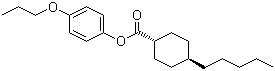结构式 CAS# 67589-54-2, 反式-4-戊基环己基甲酸 4-丙氧基苯酯