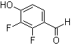 结构式 CAS# 676500-39-3, 2,3-二氟-4-羟基苯甲醛