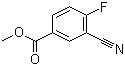 结构式 CAS# 676602-31-6, 3-氰基-4-氟苯甲酸甲酯