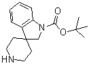 结构式 CAS# 676607-31-1, 螺[吲哚啉-3,4'-哌啶]-1-羧酸叔丁酯