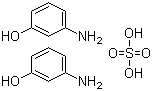 structure of CAS# 68239-81-6, 3-Aminophenol hemisulfate;Bis[(3-hydroxyphenyl)ammonium] sulphate