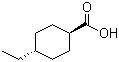 反式-4-乙基环己烷甲酸分子结构 (CAS 6833-47-2)