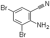 结构式 CAS# 68385-95-5, 2-氨基-3,5-二溴苯甲腈