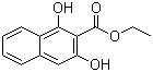structure of CAS# 6843-89-6, Ethyl 1,3-dihydroxynaphthalene-2-carboxylate