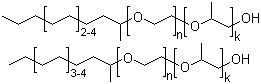 structure of CAS# 68551-14-4, C11-C15 Secondaryalcohols ethoxylated propoxylated