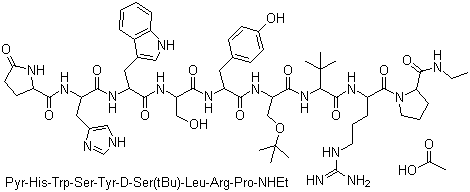 structure of CAS# 68630-75-1, Buserelin acetate