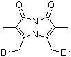 structure of CAS# 68654-25-1, Dibromobimane;3,5-Bis-bromomethyl-2,6-dimethylpyrazolo[1,2-a]pyrazole-1,7-dione