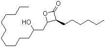 structure of CAS# 68711-40-0, (3S,4S)-3-Hexyl-4-[(S)-2-hydroxytridecyl]-2-oxetanone