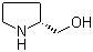 structure of CAS# 68832-13-3, D(-)Prolinol;(R)-(-)-2-Pyrrolidinemethanol; (R)-(-)-2-Hydroxymethylpyrrolidine