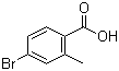 结构式 CAS# 68837-59-2, 4-溴-2-甲基苯甲酸