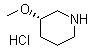 结构式 CAS# 688809-96-3, (S)-3-甲氧基哌啶盐酸盐