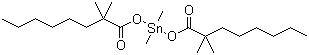 structure of CAS# 68928-76-7, Dimethylbis[(1-oxoneodecyl)oxy]stannane;Dimethyldineodecanoatetin; Dimethyltin dineodecanoate