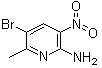 structure of CAS# 68957-50-6, 5-Bromo-6-methyl-3-nitro-2-pyridinamine;5-Bromo-6-methyl-3-nitropyridin-2-amine; 3-Bromo-5-nitro-6-amino-2-picoline; 6-Amino-3-bromo-5-nitro-2-picoline