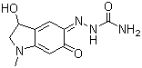 structure of CAS# 69-81-8, Carbazochrome;3-Hydroxy-1-methyl-5,6-indolinedione 5-semicarbazone; Adrenochrome semicarbazone