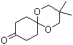 结构式 CAS# 69225-59-8, 3,3-二甲基-1,5-二氧杂螺[5.5]十一烷-9-酮