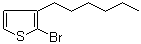 structure of CAS# 69249-61-2, 2-Bromo-3-hexylthiophene