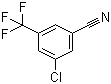 结构式 CAS# 693245-52-2, 3-氯-5-(三氟甲基)苯腈